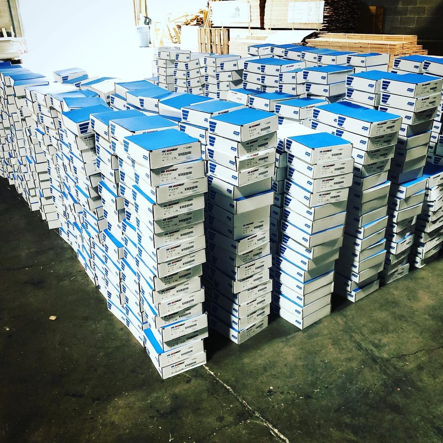 Flooring stock in our warehouse
